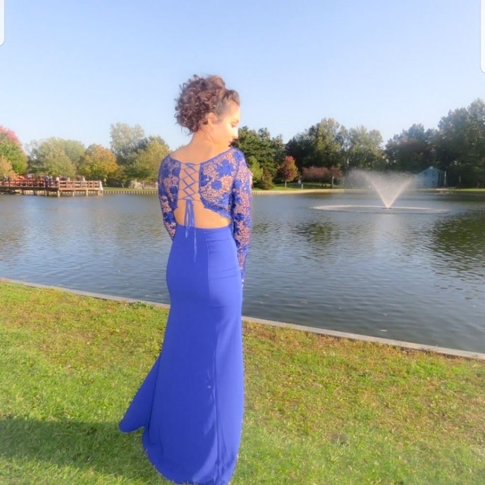 Blue gown special occasion